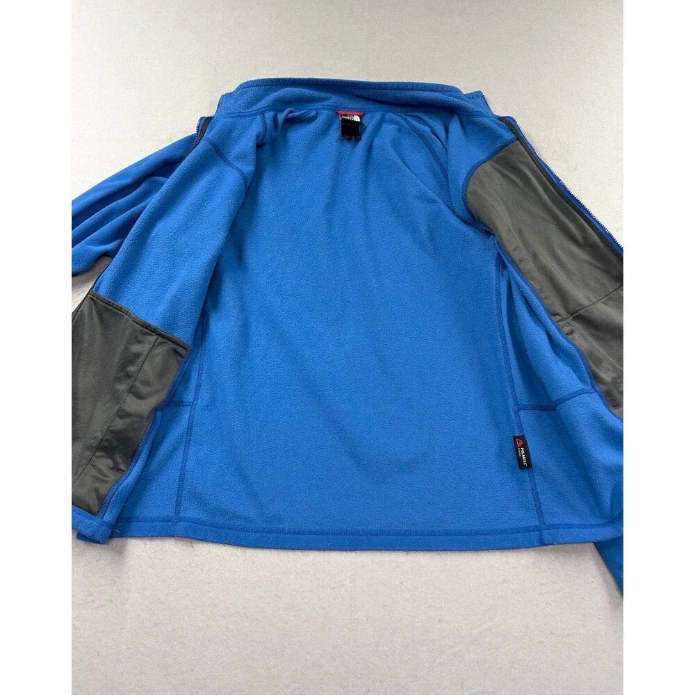 The Nortn Face Men’s Polartec Full Zip Blue Fleece Jacket 2XL